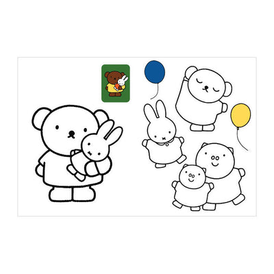 Le groupe d'édition Gottmer, Miffy, commence à colorier