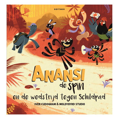 Groupe d'édition Gottmer Anansi l'araignée et le match contre la tortue