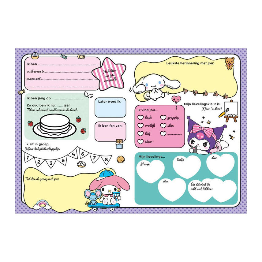Hello Kitty Cinnamoroll Friends - Livre d'amis