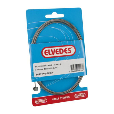 Câble intérieur de frein Elvedes 2250mm acier inoxydable Slick ø1.5mm T-nipple (sur carte)