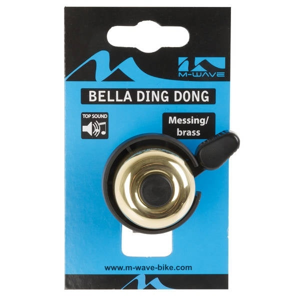 Sonnette de vélo M-Wave Bella Ding-Dong ø33mm laiton doré