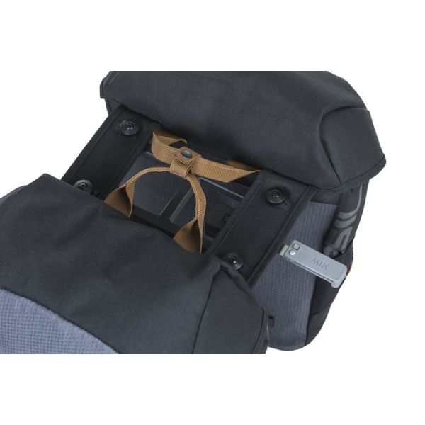 Sac à vélo de basilic Double miles noirs Mik 32L