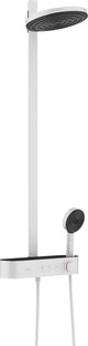 Hansgrohe pulsify s showerpipe 2jet mt tablette de douche select 400 blanc mat