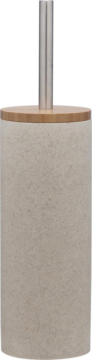 Brosse de toilette Sealskin Grace avec support autoportante - sable