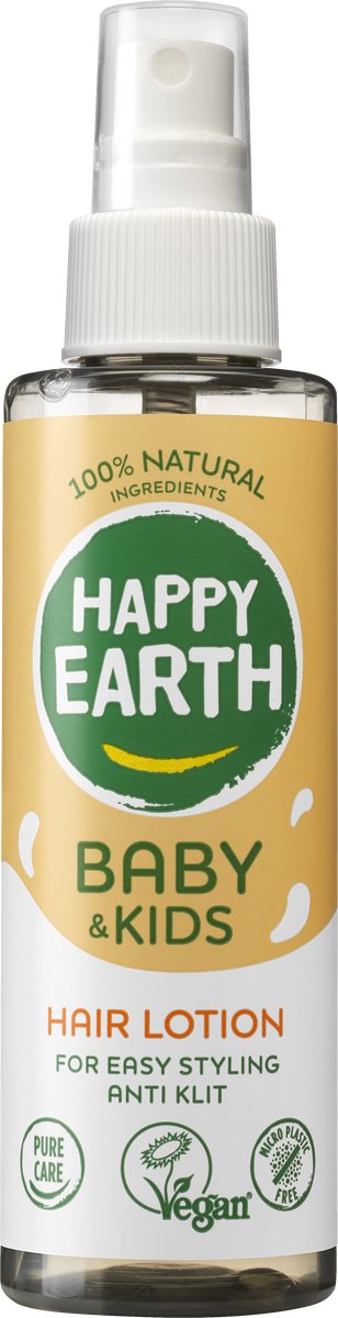Lotion capillaire Happy Earth pour bébés enfants 150 millilitres