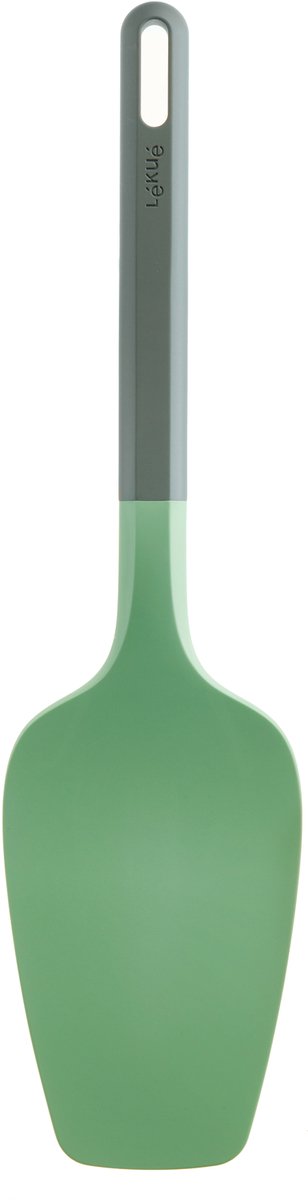Spatule Lékué pour omelettes et crêpes - sans rayures - verte