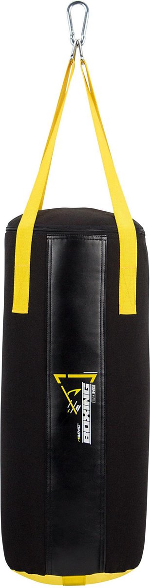 Sac de boxe Avento - 20 kg 100 cm - noir jaune
