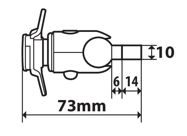 Fixation par boulon Lampa Opti-Screw DuoLock M6