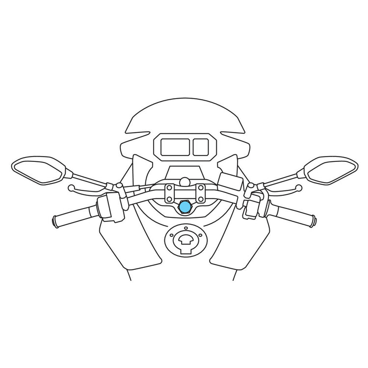 Confirmation du tube de direction de Lampa Opti pour les motos Ø13.5-14.7 mm