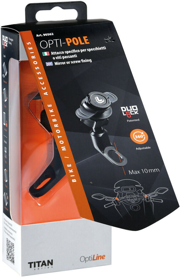 Support Lampa Opti-Pole pour montage miroir ou vis