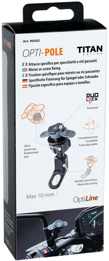 Support Lampa Opti-Pole pour montage miroir ou vis