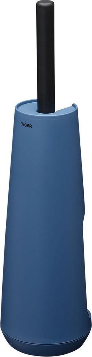 Tiger tess - brosse WC avec support - autoportante - avec brosse swoop® flexible - bleu noir