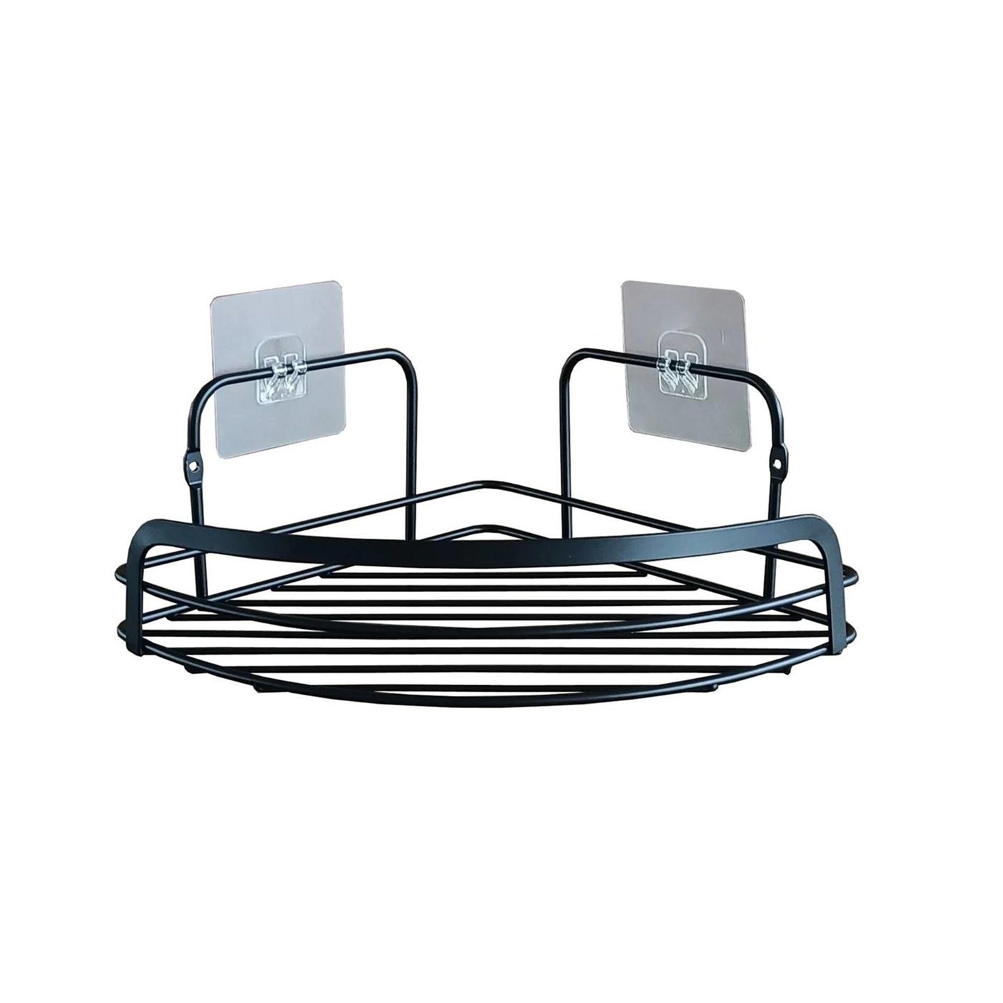 Wicotex étagère d'angle en métal avec 2 bandes adhésives noires