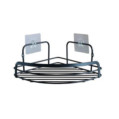 Wicotex étagère d'angle en métal avec 2 bandes adhésives noires