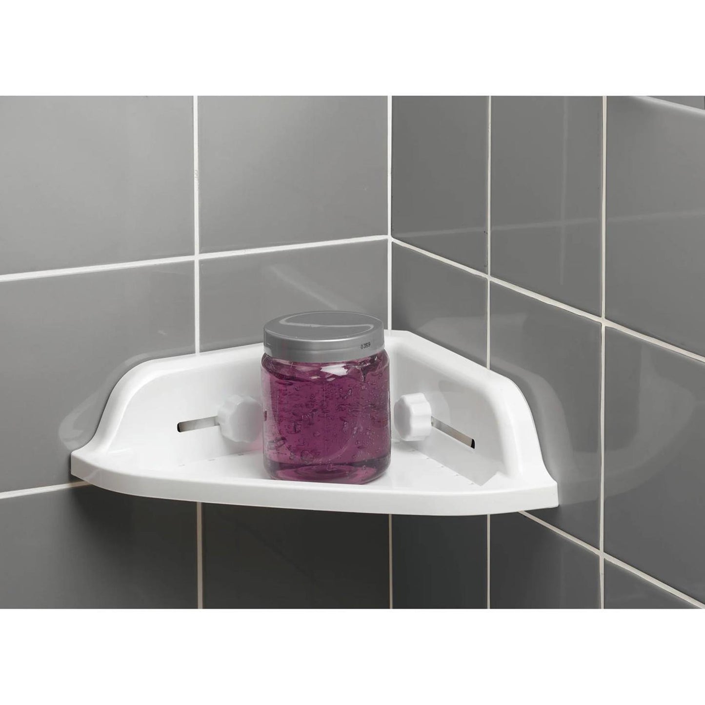 Douceur d'intérieur porte-savon modèle d'angle plastique blanc