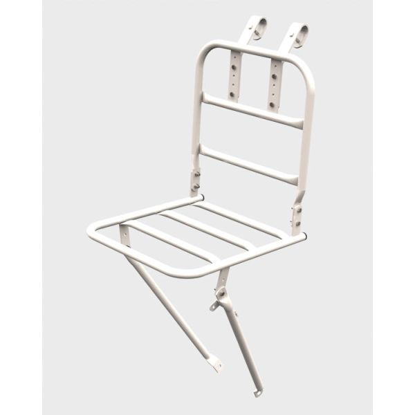 Porte-bagages avant Steco Transport 26 28 - 30 x 30 cm - blanc