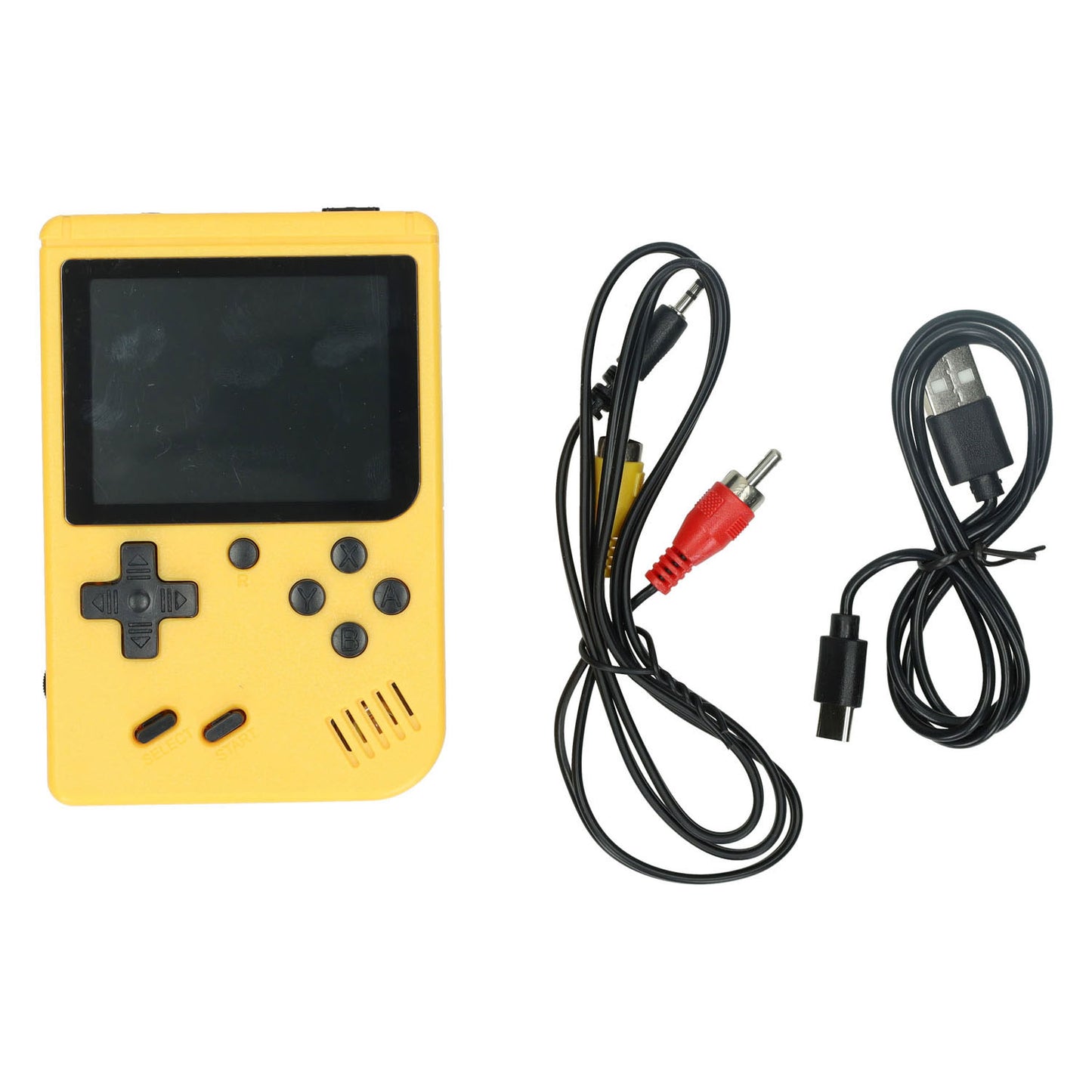 Gamebox - console de jeu portable avec 200 jeux - jaune