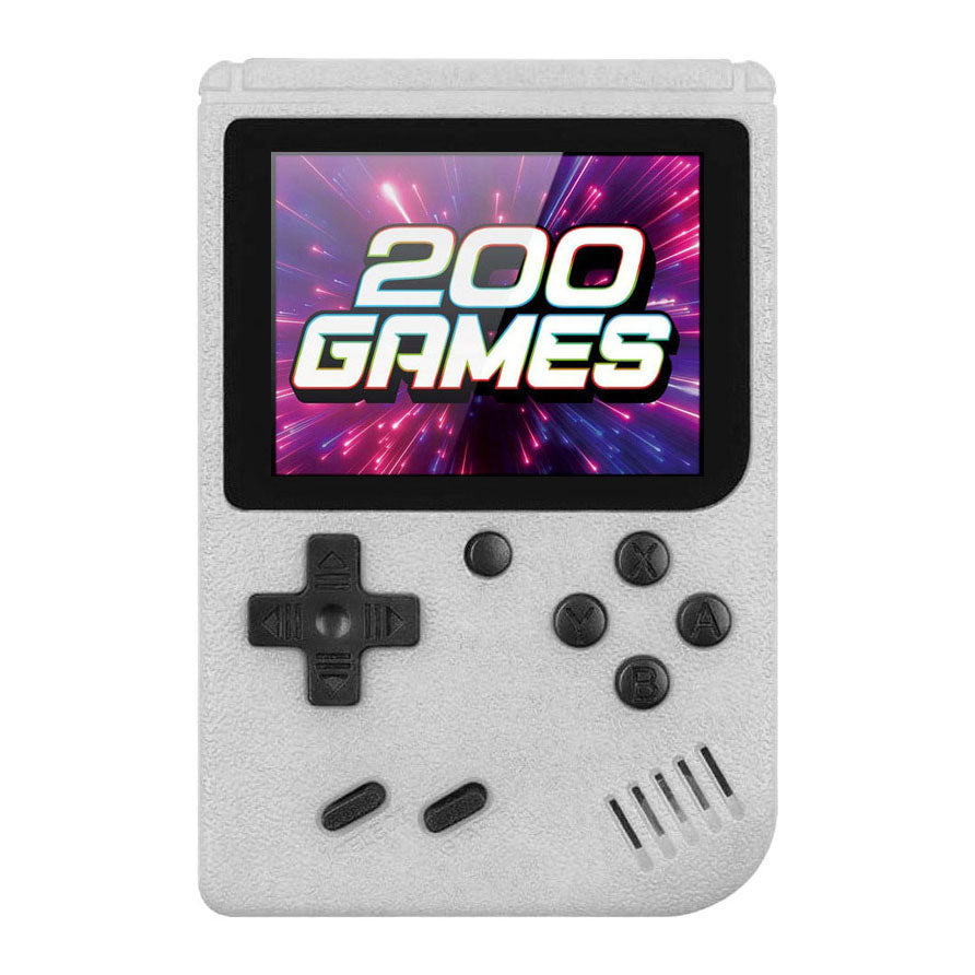 Gamebox - console de jeu portable avec 200 jeux - blanc