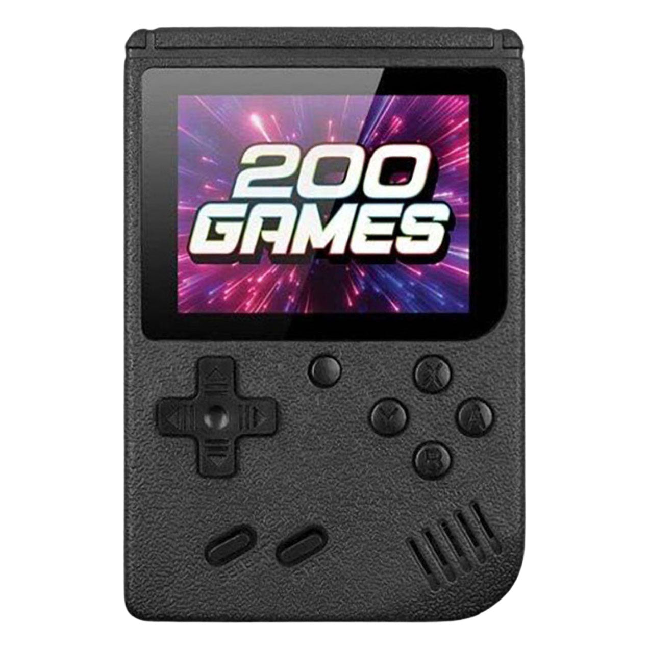 Gamebox - console de jeu portable avec 200 jeux - noir