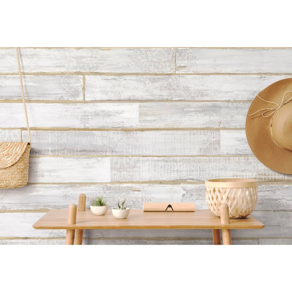 Grosfillex Grosfillex 9 PC Panneau mural Panneau 15.4x120 cm Taiga