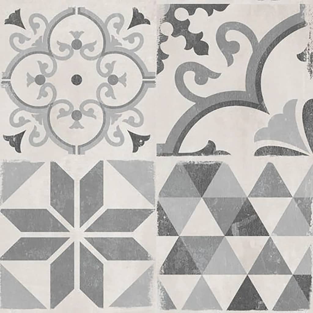 Grosfillex Grosfillex 9 PC Panneau mural Accent 15.4x120 cm Gray Andaluz