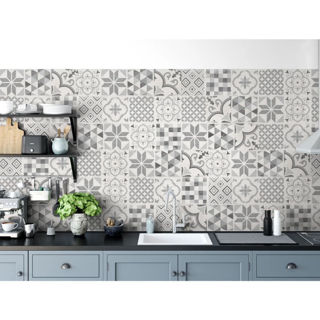 Grosfillex Grosfillex 9 PC Panneau mural Accent 15.4x120 cm Gray Andaluz
