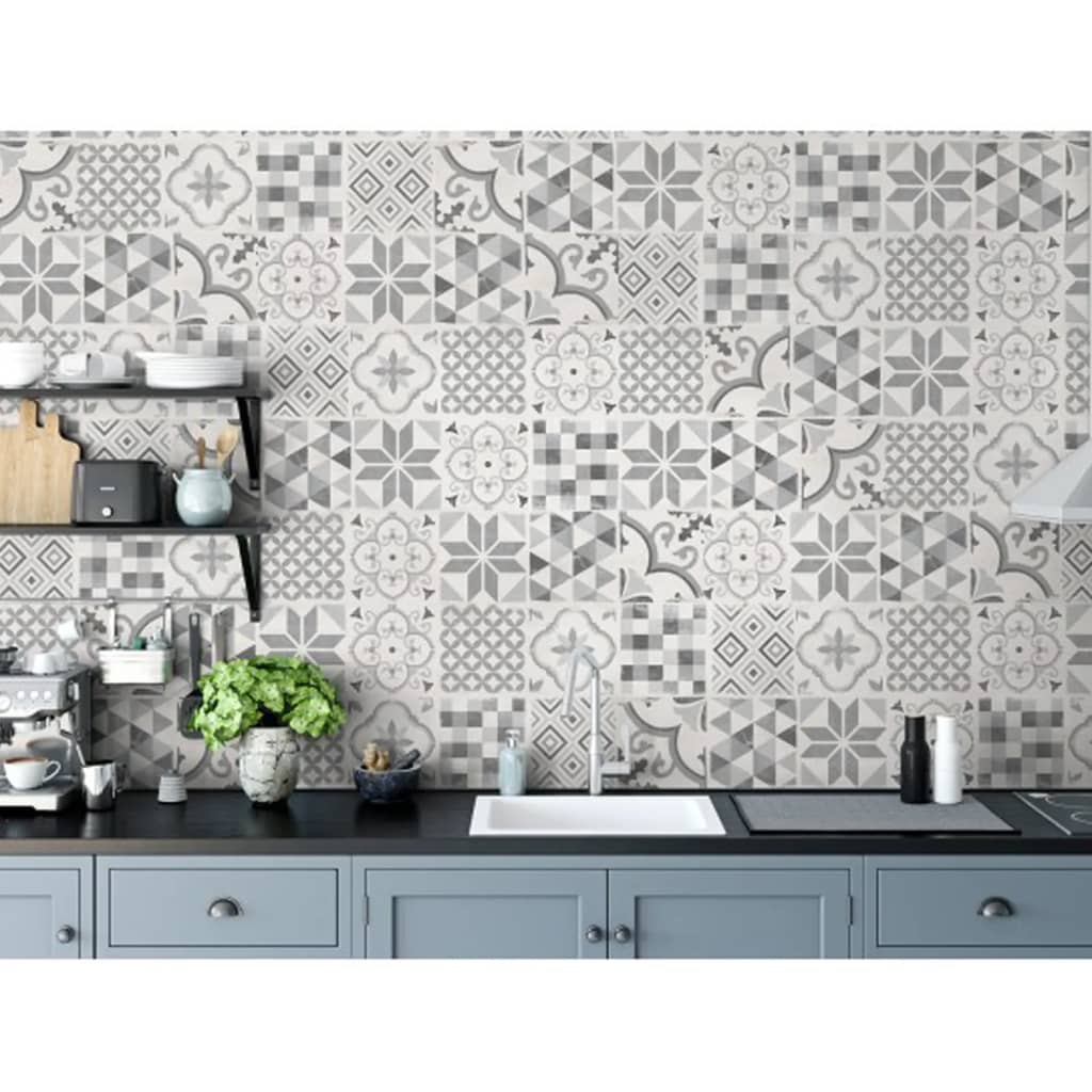 Grosfillex Grosfillex 9 PC Panneau mural Accent 15.4x120 cm Gray Andaluz