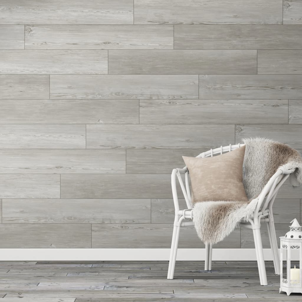 Grosfillex Grosfillex 15 st tuiles murales Gx mur + 15x90 cm gris clair -colore