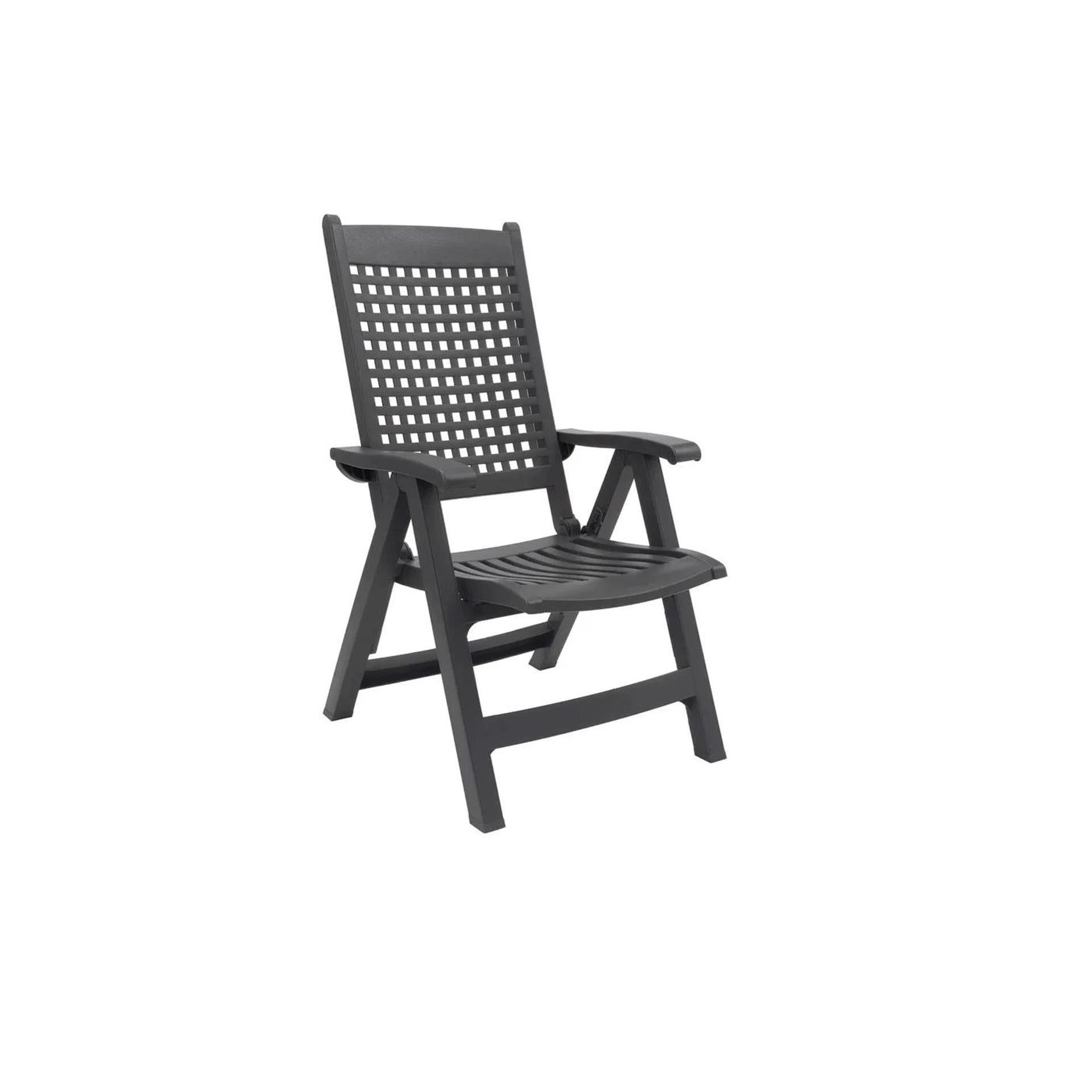 Grosfillex palao fauteuil de position 2pcs anthracite