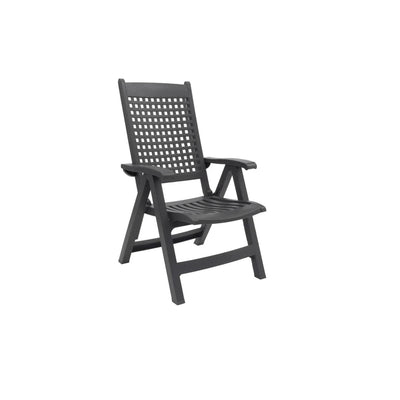 Grosfillex palao fauteuil de position 2pcs anthracite