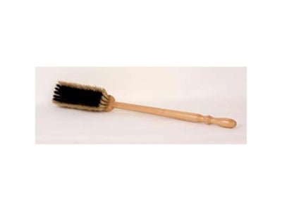 Luva pelle à main cheveux noirs et blancs 60cm