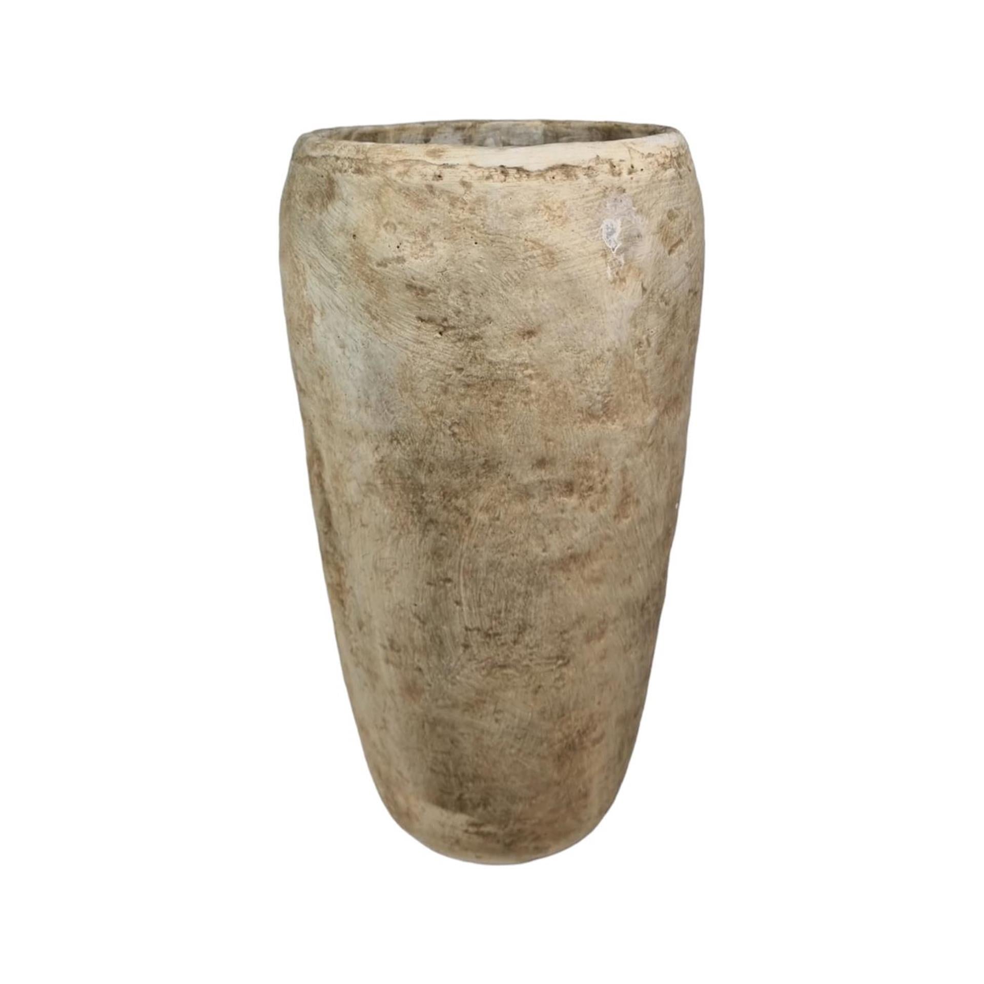 Vase ambiance Mansion pierre crème 21x39,5cm