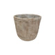 Pot de fleur ambiance manoir pierre crème 13,5x12cm