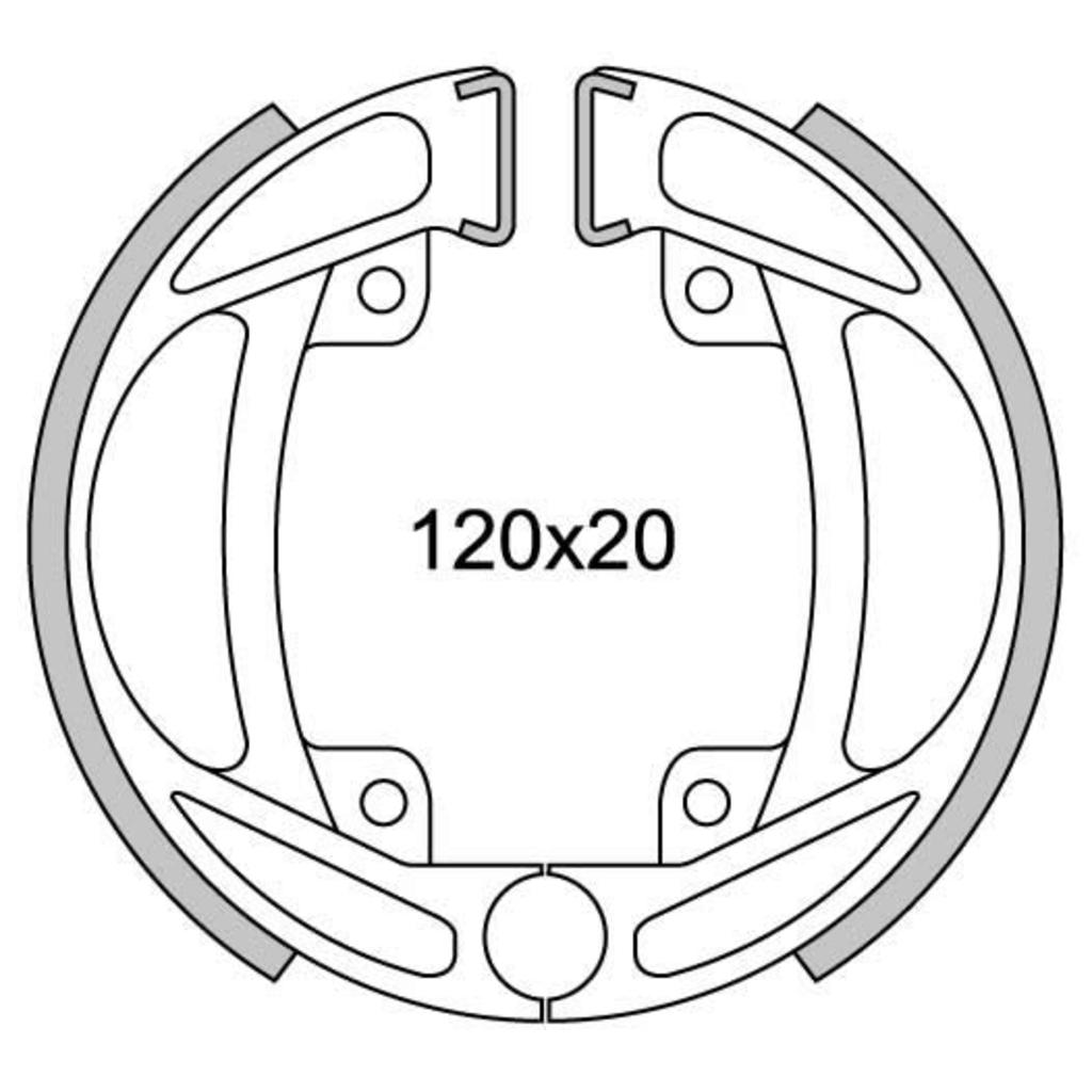 Segment des freins neufs newfren GF1125 Ø120