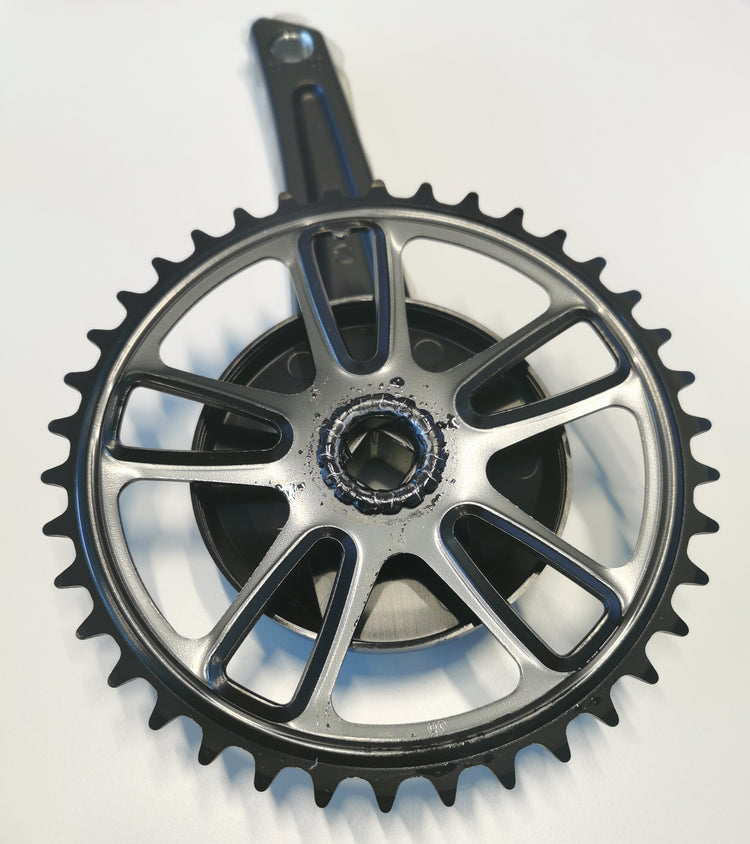pédalier Strixvaria 38T aluminium acier noir