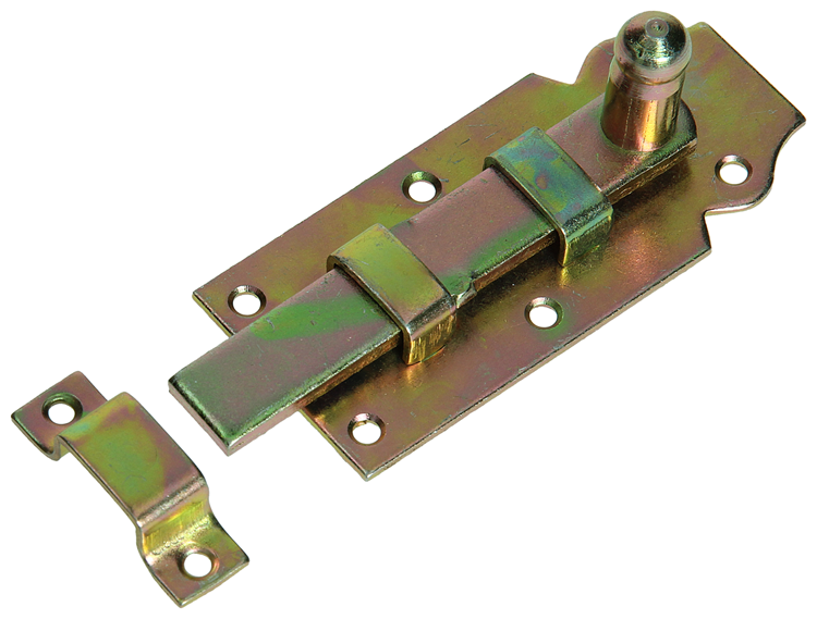 Mack 1069117 - coulisse de porte large galvanisée jaune 100 mm | 5 pièces