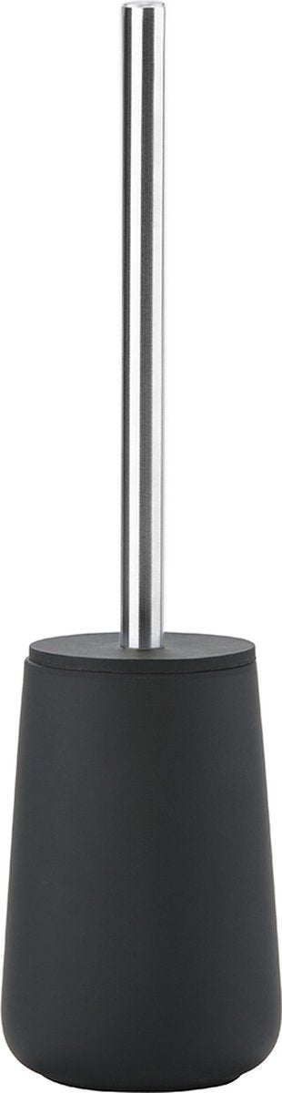 Zone denmark nova brosse de toilette avec support - brosse de toilette sur pied - accessoires de salle de bain - porcelaine - 37 x 10,3 cm - noir