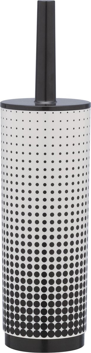 Brosse WC Sealskin Speckles avec support sur pied - noir