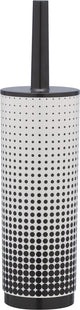 Brosse WC Sealskin Speckles avec support sur pied - noir