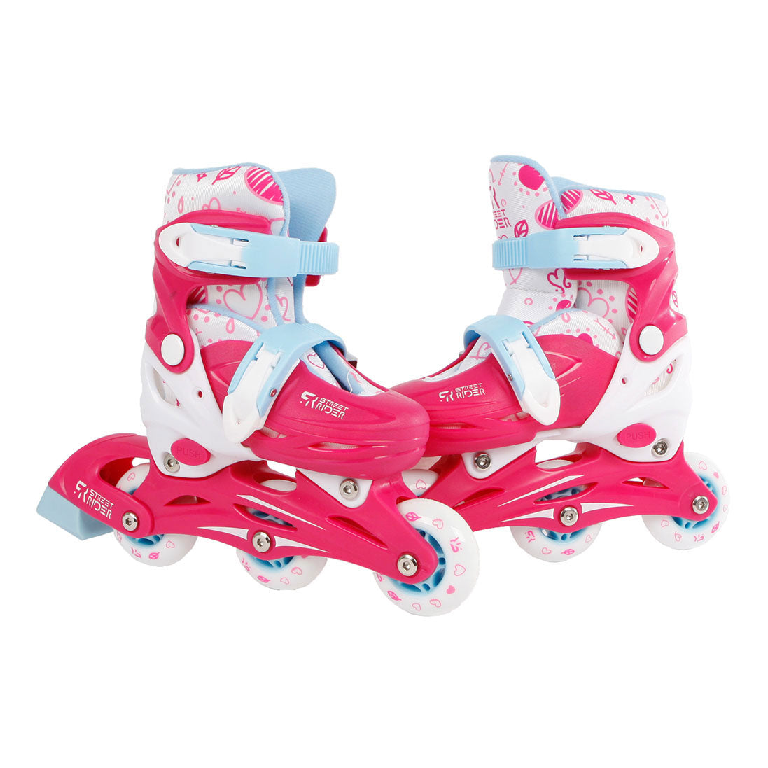 Street Rider Inline Skeelers Pink, taille 30-33