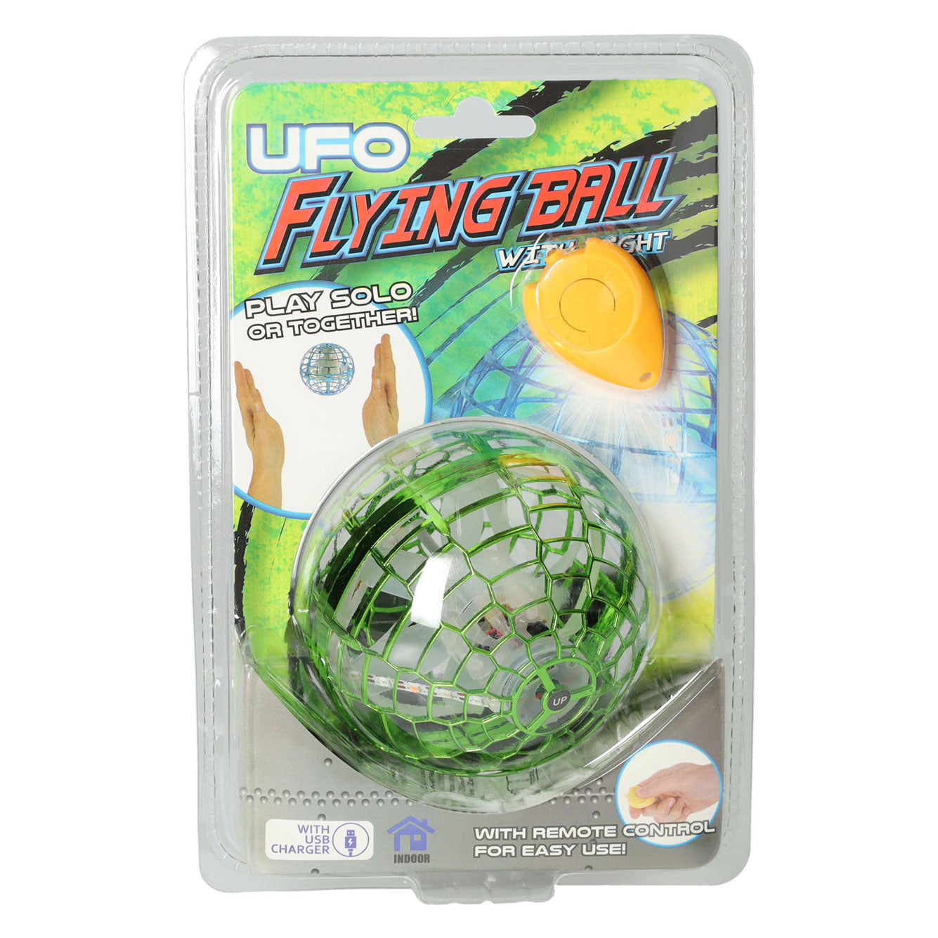 Boule volante d'OVNI avec lumière avec télécommande et USB