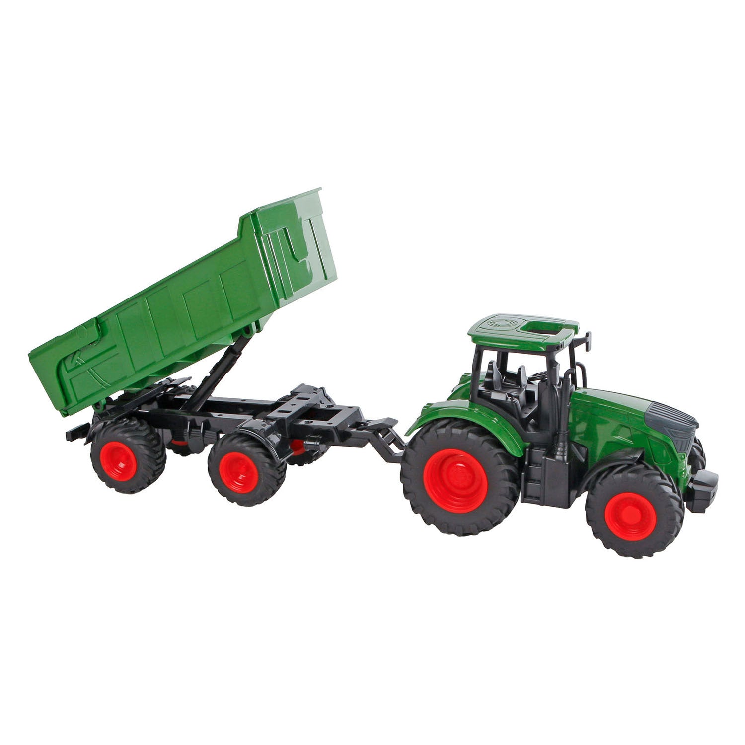 Tracteur de Globe Globe Kids avec remorque vert, 41 cm