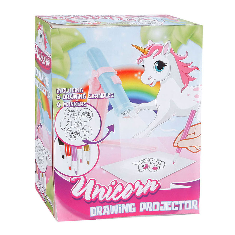 Projecteur de dessin à la licorne avec 6 marqueurs