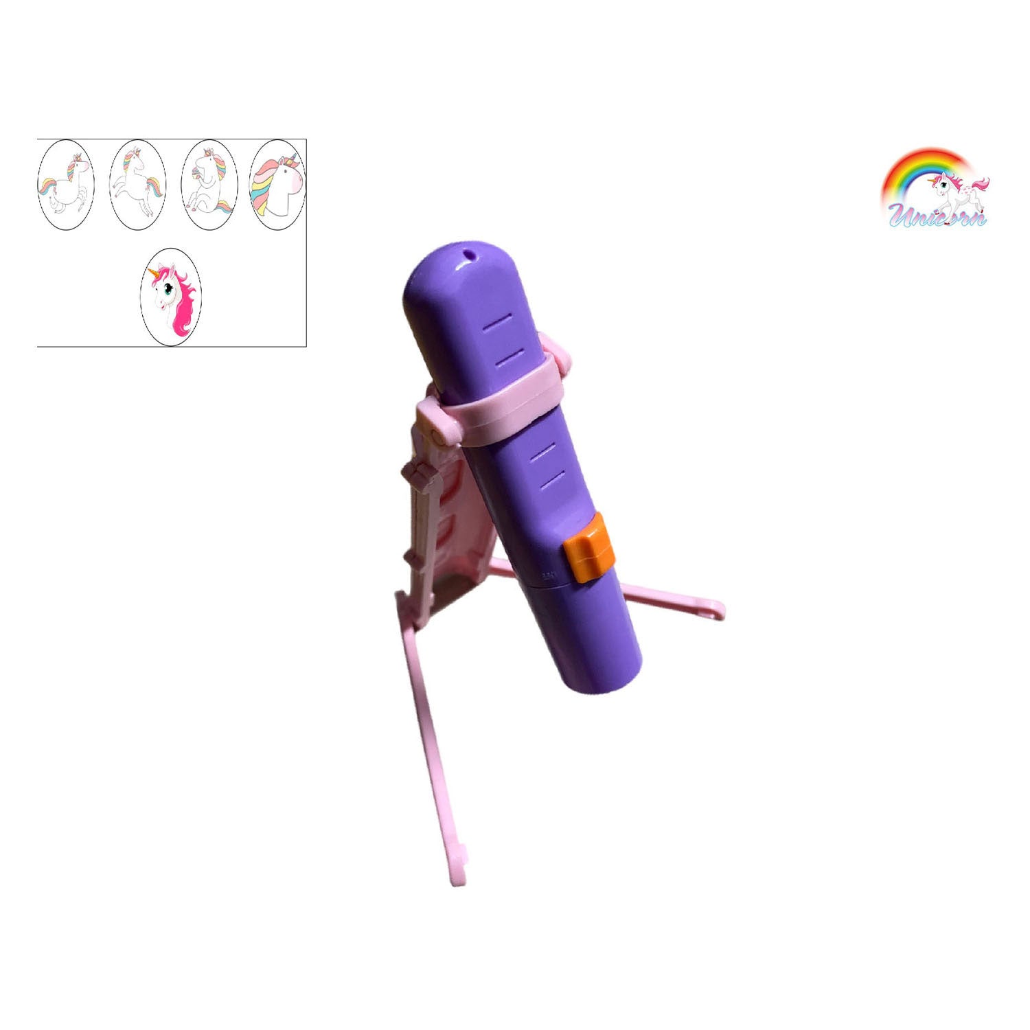 Projecteur de dessin à la licorne avec 6 marqueurs