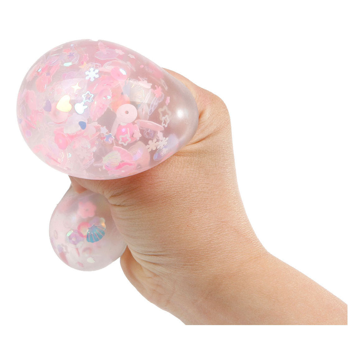 Glamour Squeeze Squeeze Ball Fleur et paillettes, 6 cm