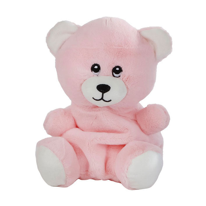 Peluche ours en peluche mini club - rose, 20cm