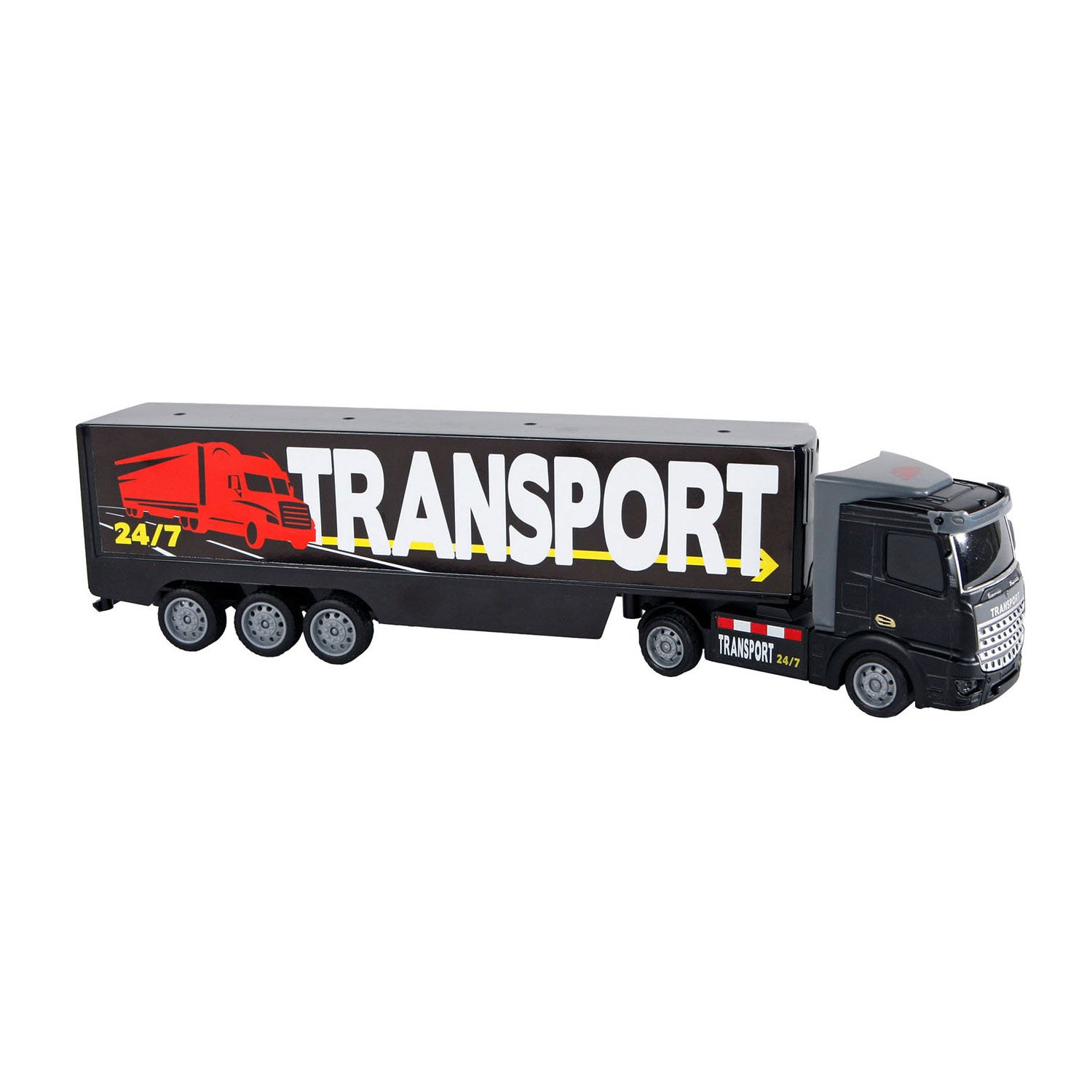 Camion de 2 jouets avec remorque Diecast tire-en, 32 cm