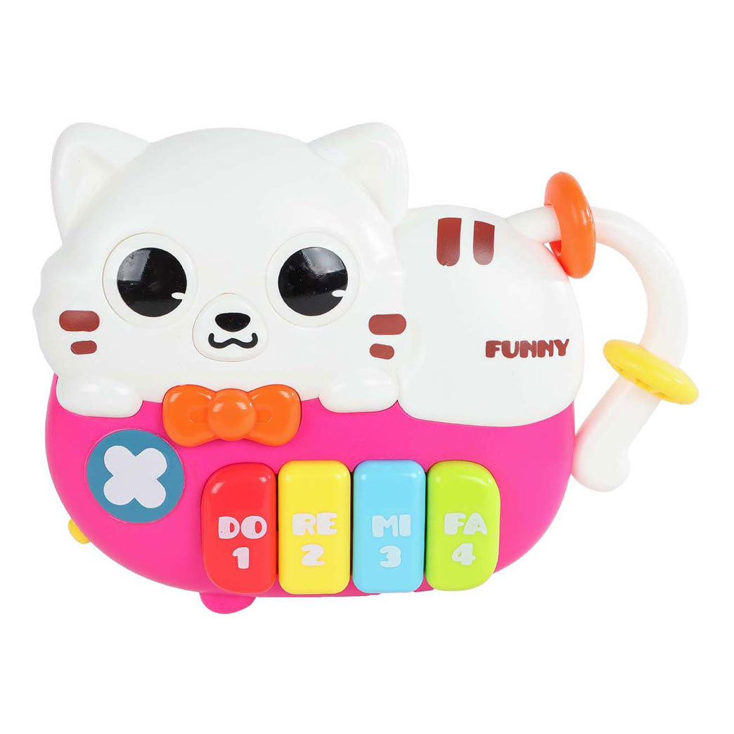 Mini Club Mini Club Dierenpiano Cat avec de la lumière et du son, 15cm