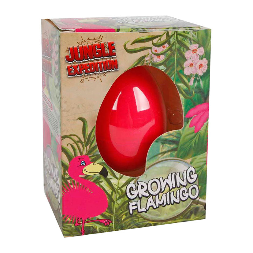 Œuf d’expédition avec flamant rose en croissance, 6cm