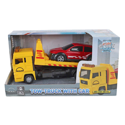 Kids Globe Globe Man Truck Storage Car voiture avec voiture, 19 cm
